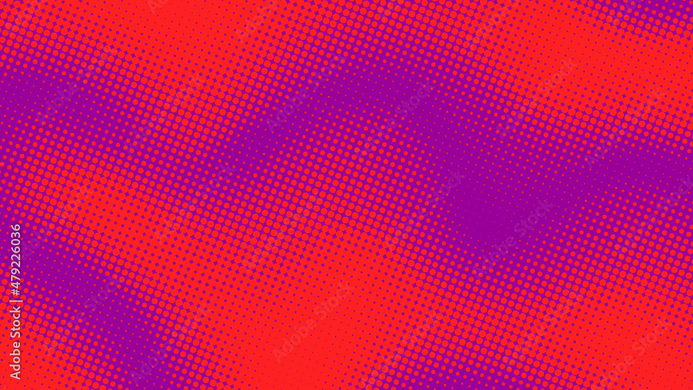 Dark magenta and red dotted retro pop art background in comic book style. Funny superhero backdrop mockup, vector illustration eps10 Dark magenta and red dotted retro pop art background in comic book style. Funny superhero backdrop mockup, vector illustration eps10