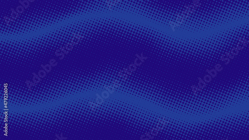 Navy blue superhero background in pop art comics book style. Cartoon halftone backdrop design for your text, vector illustration eps10