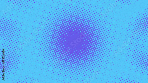 Bright blue and purple pop art background in retro comics book style. Cartoon superhero background for your message, vector illustration eps10
