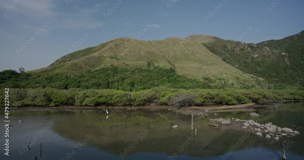 Beautiful lake and the mountain Beautiful lake and the mountain