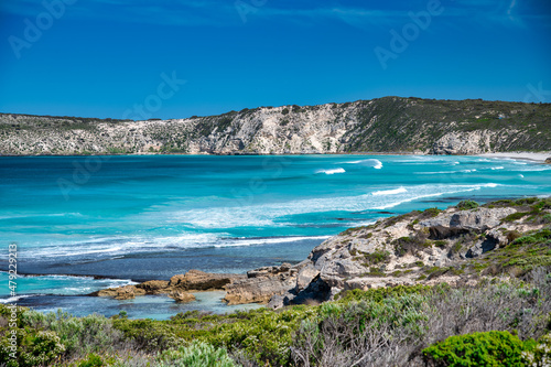 Beautiful beach of Pennington Bay  Kangaroo Island  Australia.