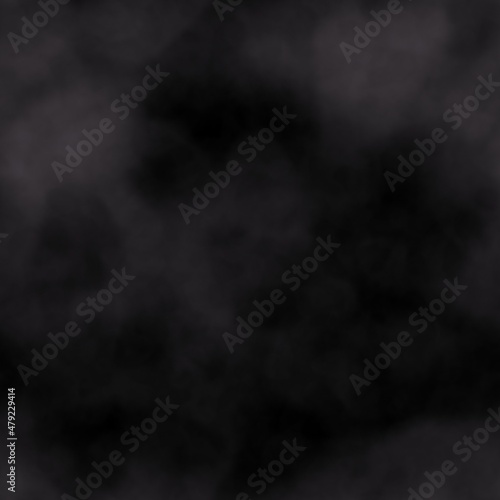 Smoke mist on black background seamless