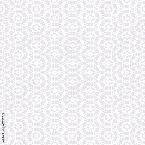 White lace fabric seamless background texture pattern