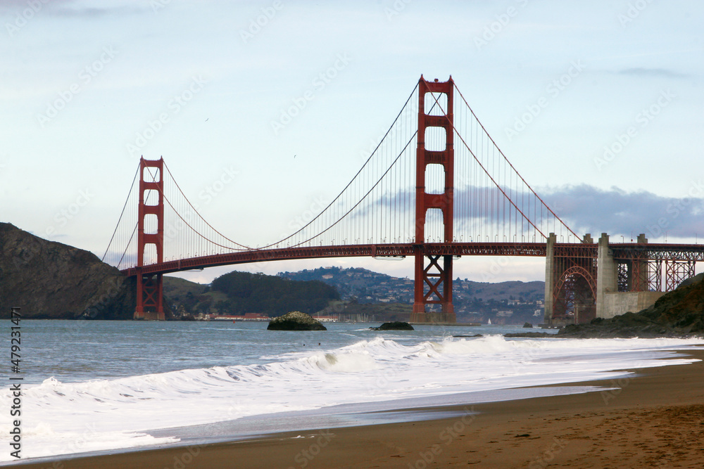 View on Golden Gate Bridge in San Francisco