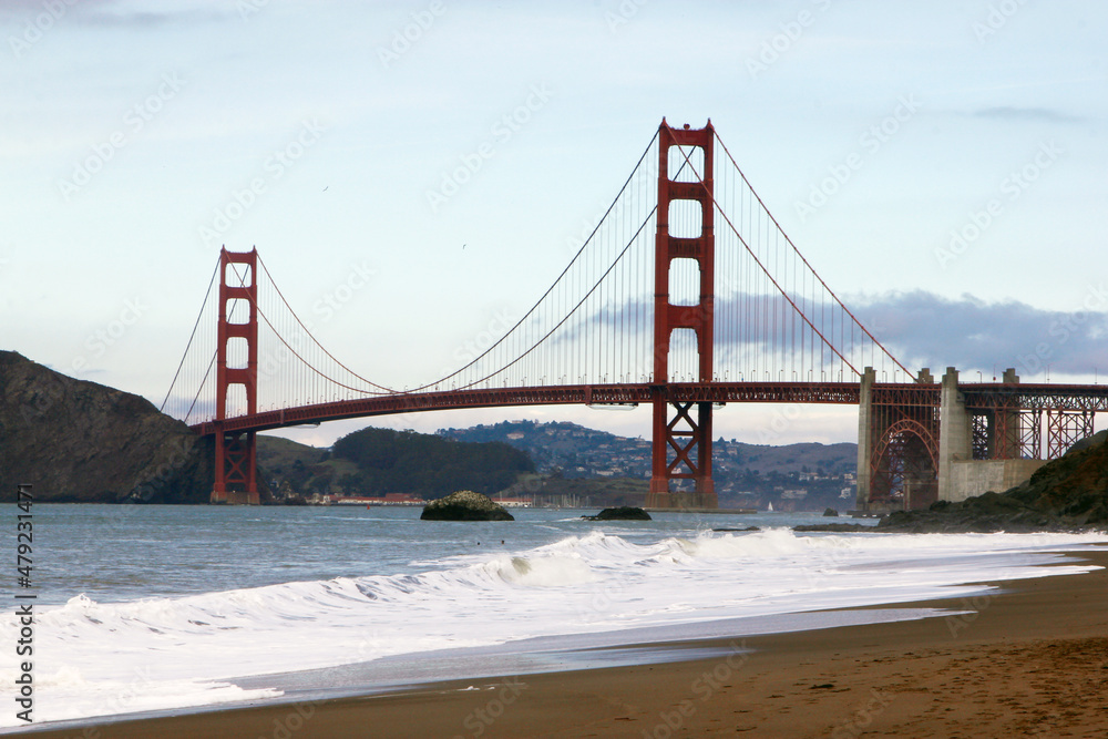 View on Golden Gate Bridge in San Francisco View on Golden Gate Bridge in San Francisco