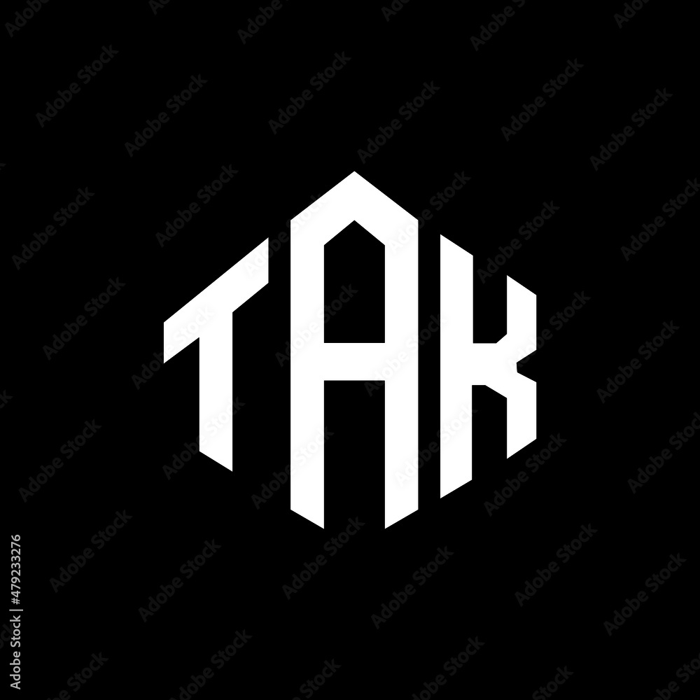 TAK letter logo design with polygon shape. TAK polygon and cube shape logo design. TAK hexagon vector logo template white and black colors. TAK monogram, business and real estate logo. TAK letter logo design with polygon shape. TAK polygon and cube shape logo design. TAK hexagon vector logo template white and black colors. TAK monogram, business and real estate logo.
