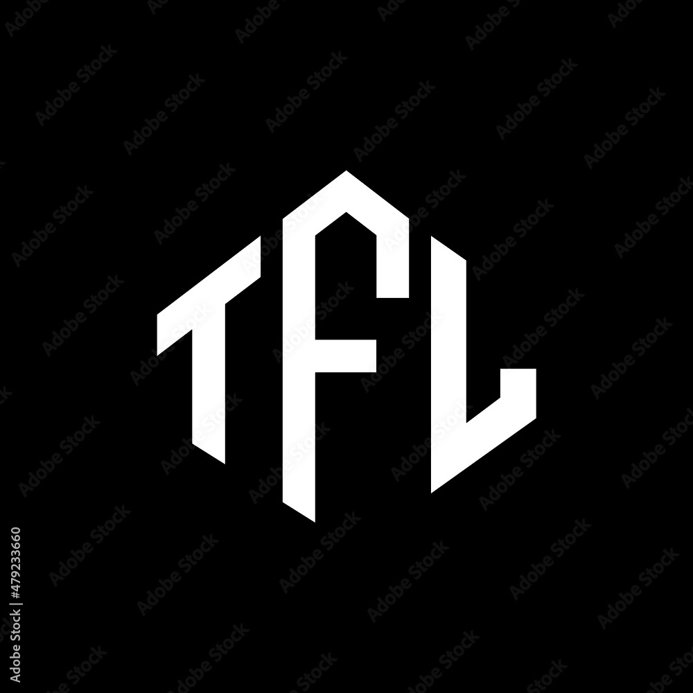 TFL letter logo design with polygon shape. TFL polygon and cube shape logo design. TFL hexagon vector logo template white and black colors. TFL monogram, business and real estate logo. TFL letter logo design with polygon shape. TFL polygon and cube shape logo design. TFL hexagon vector logo template white and black colors. TFL monogram, business and real estate logo.