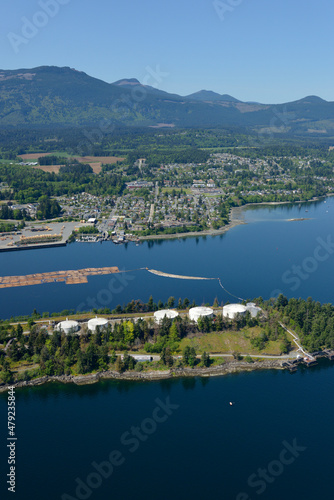 Chemainus aerial photograph photo