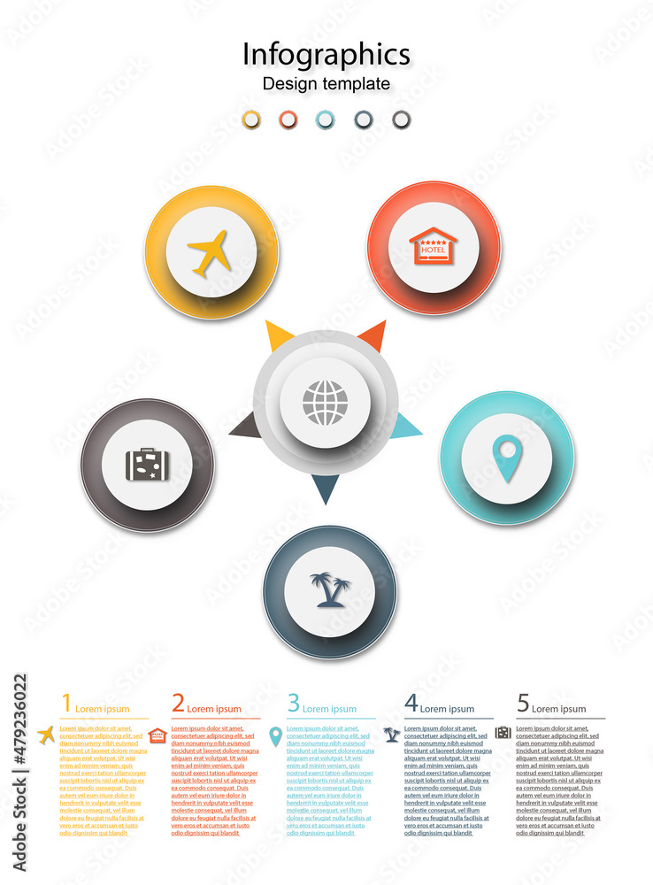 Fototapeta premium Infografica -1