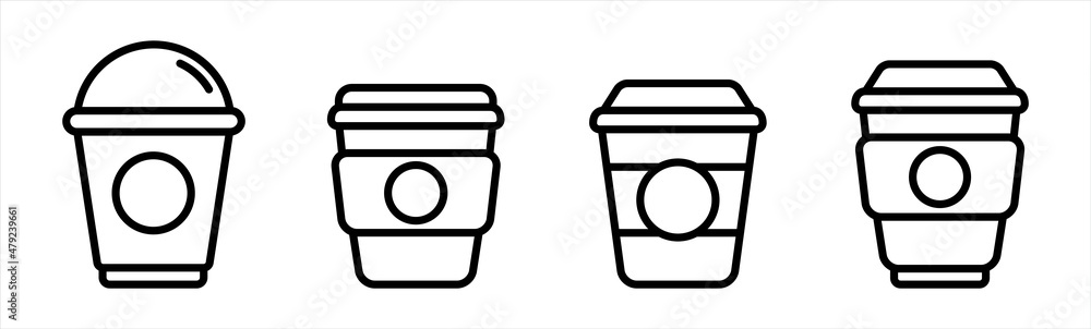 Disposable coffee cup icon, coffee and cafe, paper cup sign vector illustration. Disposable coffee cup icon, coffee and cafe, paper cup sign vector illustration.