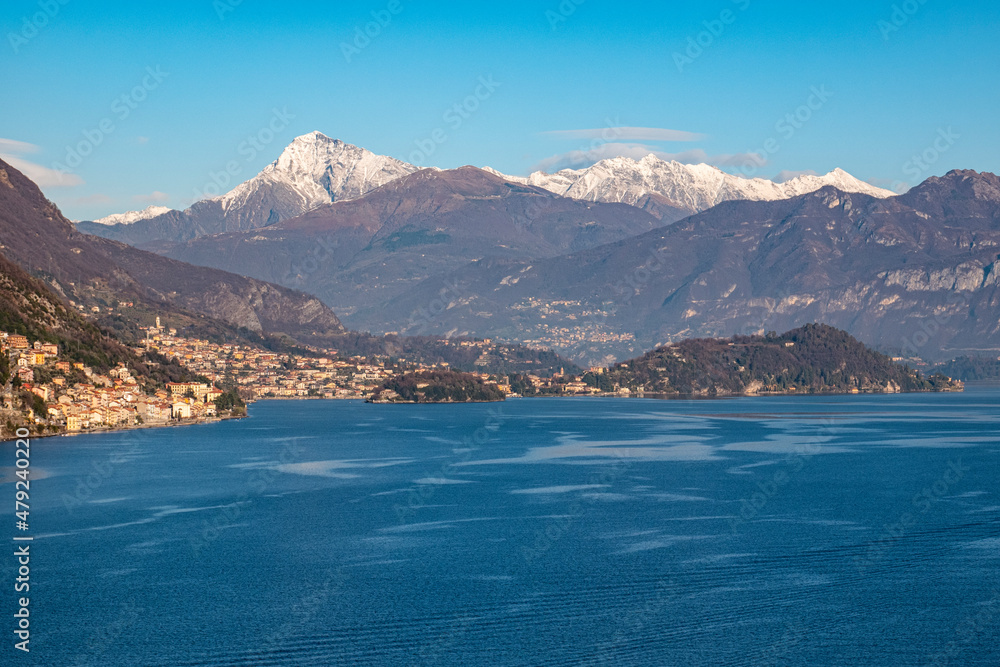 Landscape of Lake Como from Valle Intelvi