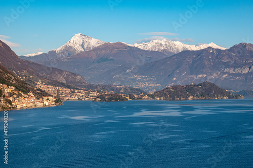 Landscape of Lake Como from Valle Intelvi