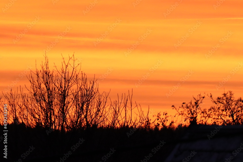 Naklejka premium Sonnenuntergang Abendrot