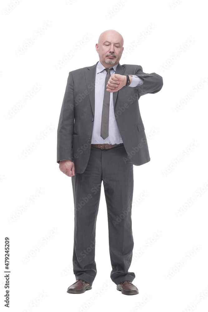 business man looking at his wrist watch. business man looking at his wrist watch.