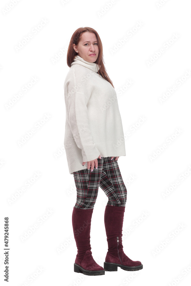 in full growth. attractive woman in casual clothes . in full growth. attractive woman in casual clothes .