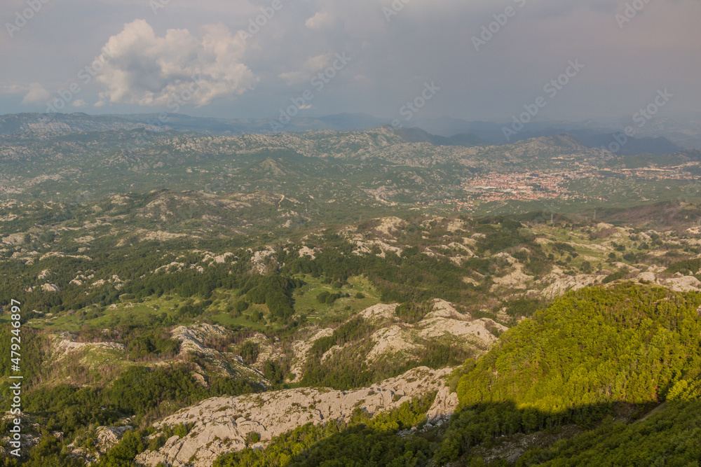 Landscape of Lovcen national park, Montenegro