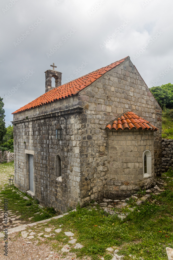 Church in an ancient settlement Stari Bar, Montenegro