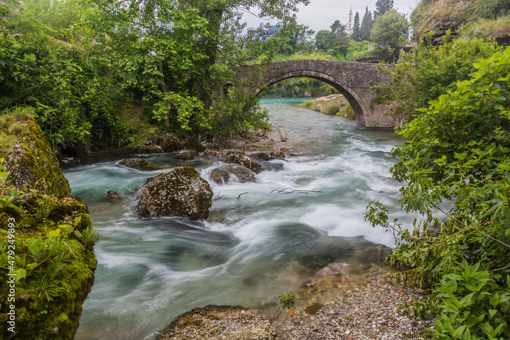 Old Ottoman bridge in Podgorica, capital of Montenegro Old Ottoman bridge in Podgorica, capital of Montenegro