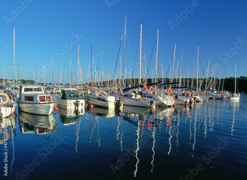 Fototapeta Naklejka Na Ścianę i Meble -  Marina in Mikolajki, Masurian Lake District, Masuria, Poland