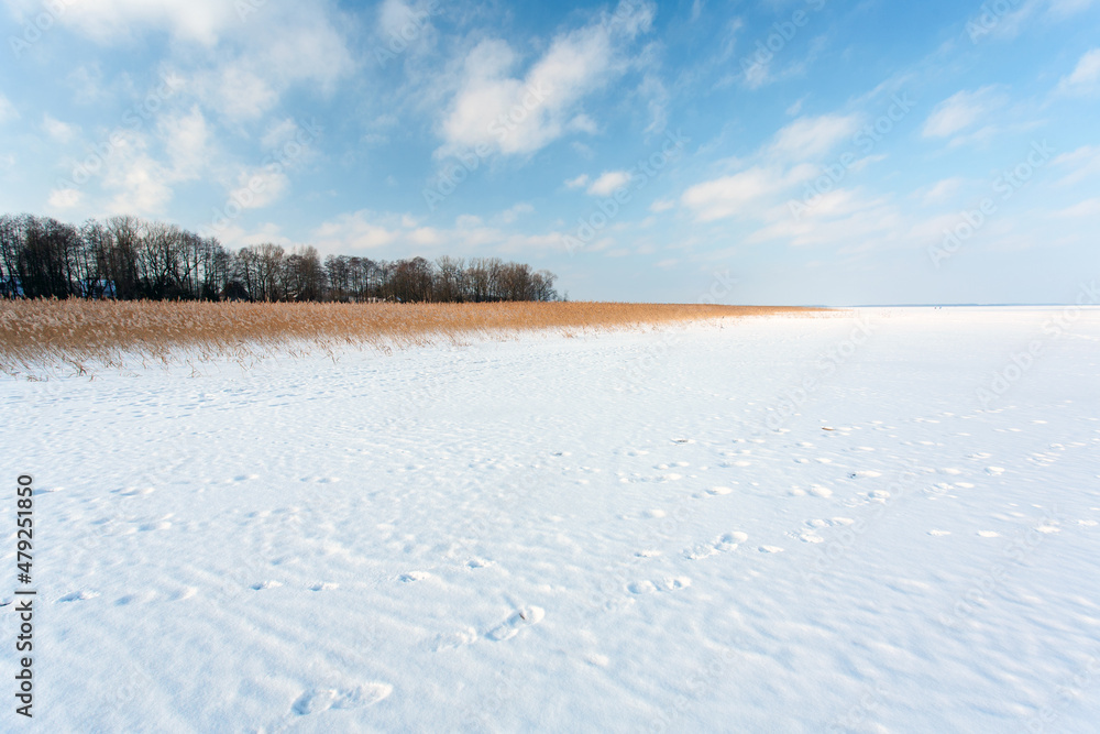 Sniardwy Lake in winter, the largest lake in Poland, Masuria Region, Poland Sniardwy Lake in winter, the largest lake in Poland, Masuria Region, Poland