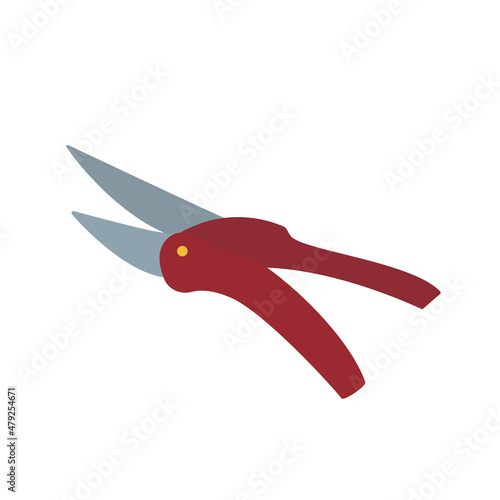 Gardening handmade scissors for trimming.
