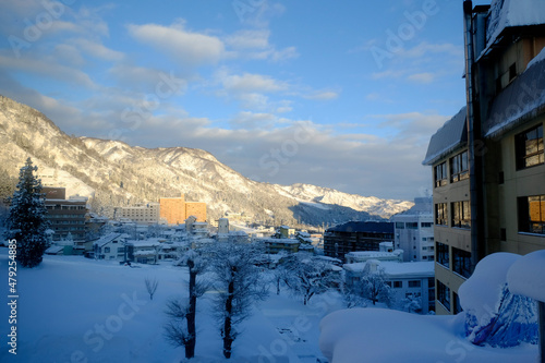 Morning snowscape in Echigoyuzawa, Niigata, Japan, 2022/1/1 © Deneb Cygni