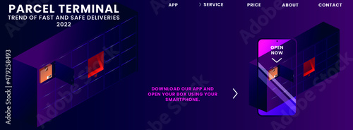 Premium vector parcel locker icon for your delivery business.