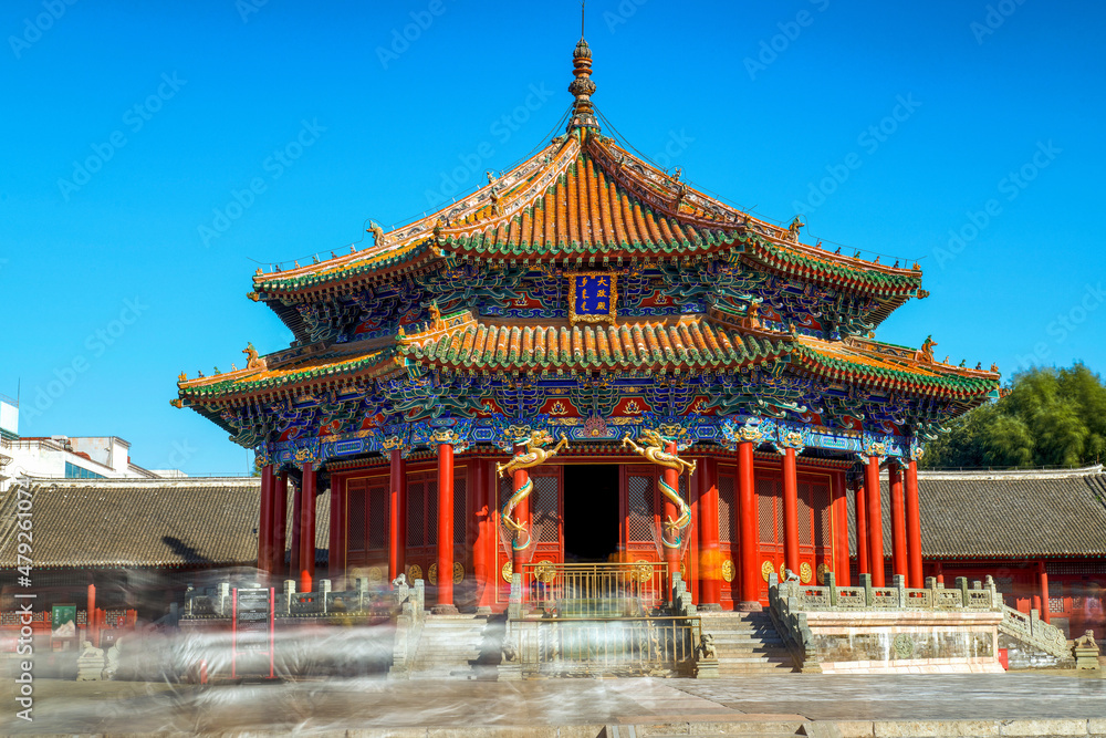 The imperial palace of the Qing Dynasty in Shenyang, China. The imperial palace of the Qing Dynasty in Shenyang, China.