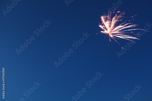 fireworks in the night sky