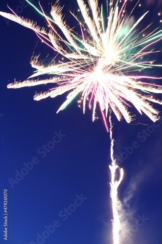 fireworks in the night sky