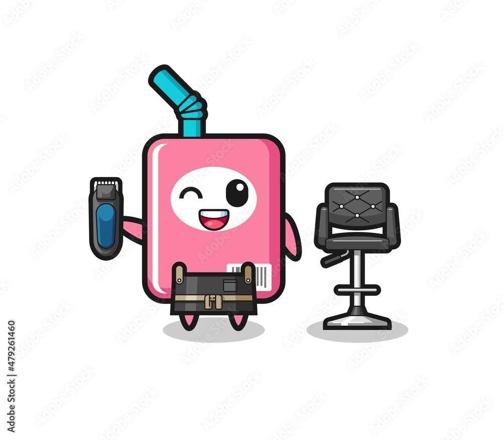 milk box barbershop is holding a trimer milk box barbershop is holding a trimer