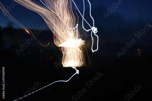 abstract light in the dark