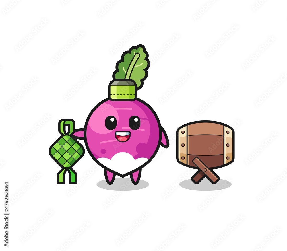 turnip muslim character are celebrating Eid Al Fitr turnip muslim character are celebrating Eid Al Fitr