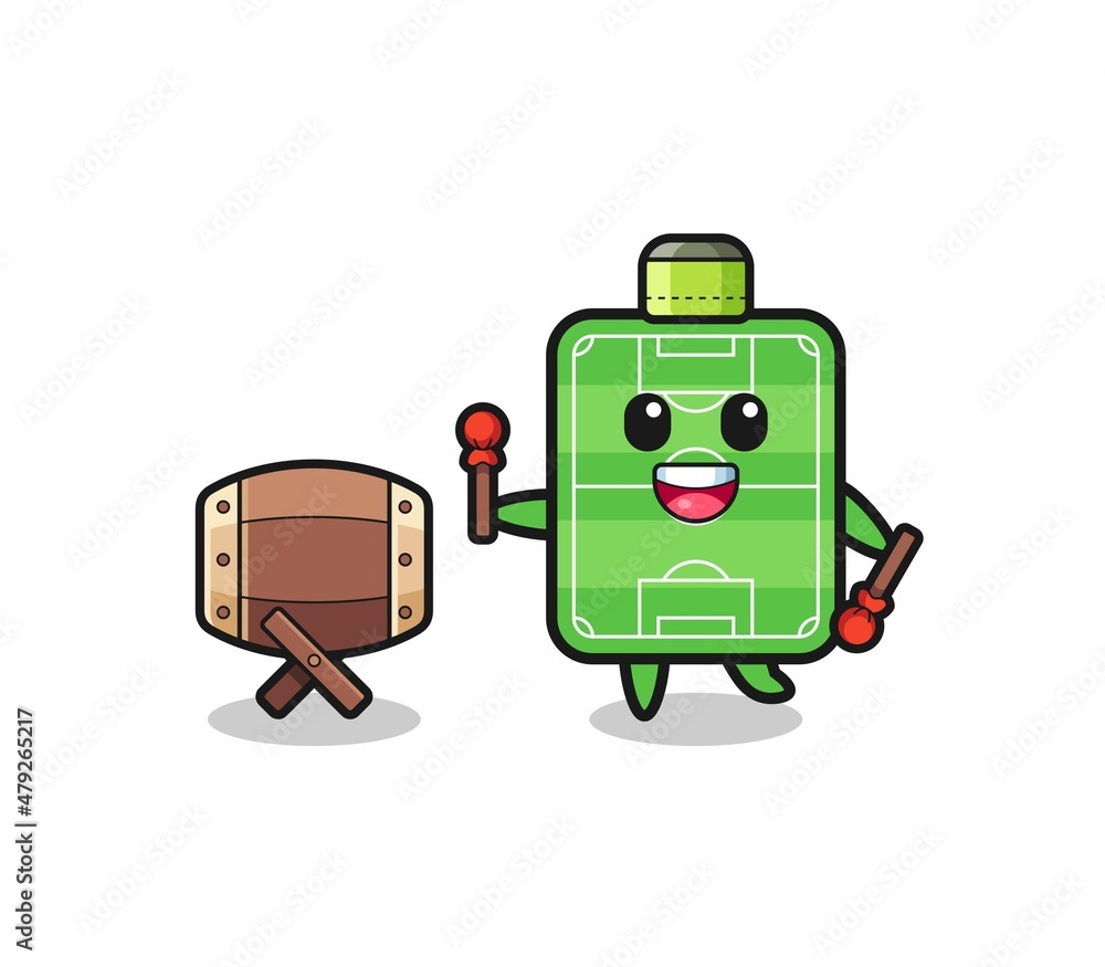 football field muslim cartoon is beating the bedug football field muslim cartoon is beating the bedug