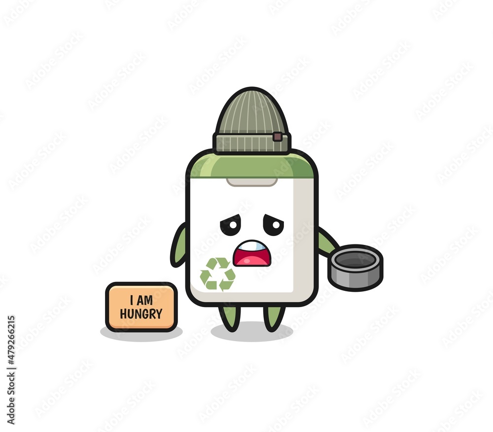 cute trash can beggar cartoon character cute trash can beggar cartoon character