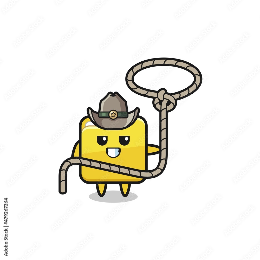 the folder cowboy with lasso rope the folder cowboy with lasso rope