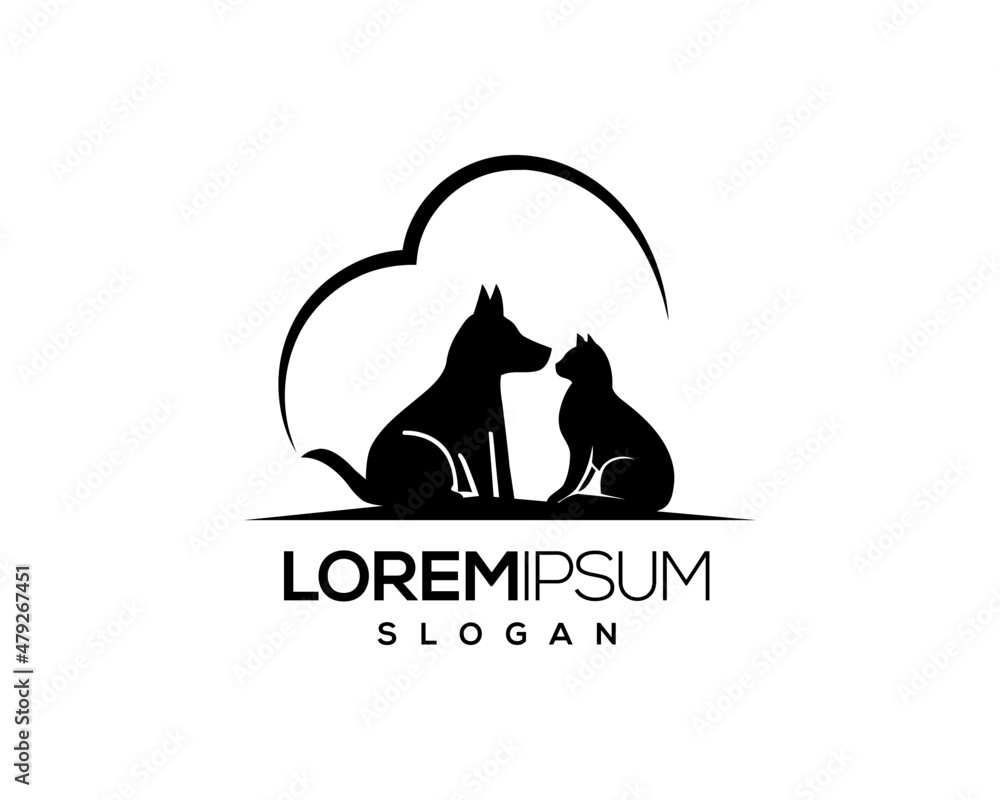 Obraz premium abstract, animals, care, cartoon, cat, dog, duck, feed, goose, horse, hospital, kitten, kitty, love, pet, Pet Food, puppy, shelter, adorable, animal, cat, character, couple, cute, design, dog, downl