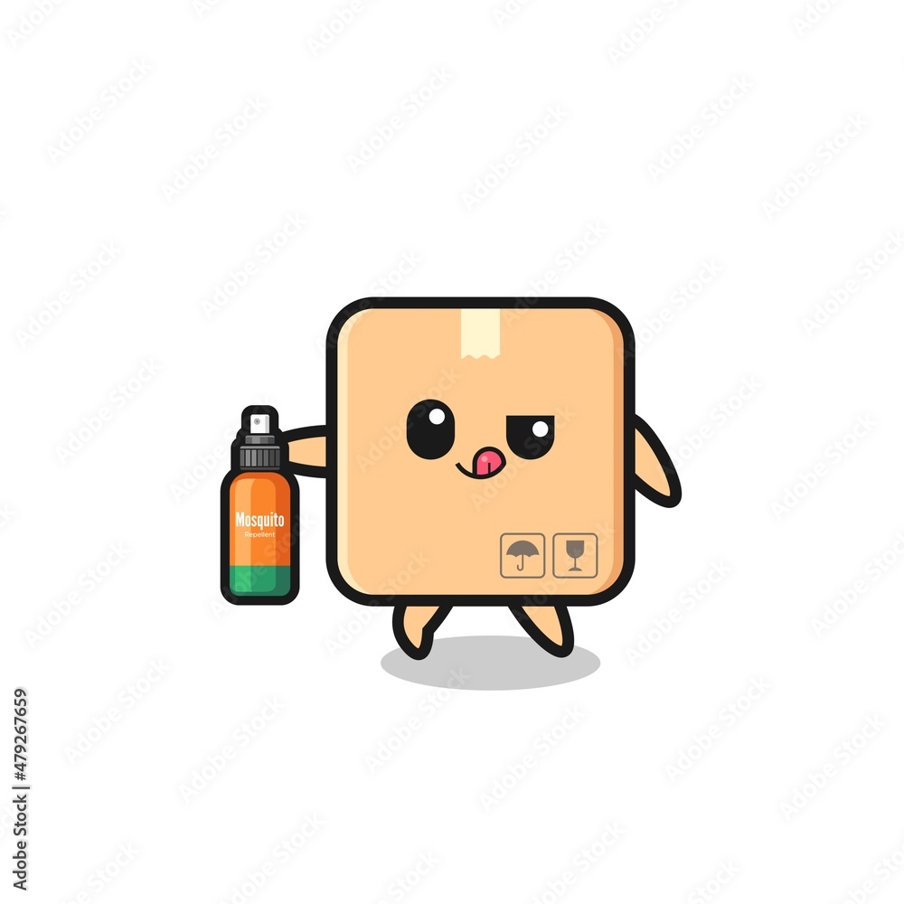 cute cardboard box holding mosquito repellent cute cardboard box holding mosquito repellent