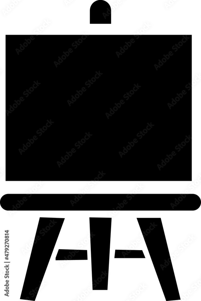 Easel flat vector icon. Glyph style sign. Simple hand drawn illustrations symbol.eps Easel flat vector icon. Glyph style sign. Simple hand drawn illustrations symbol.eps