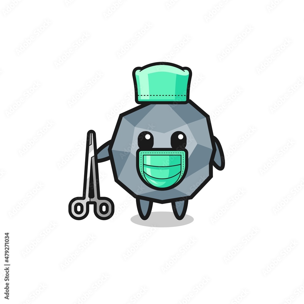 surgeon stone mascot character