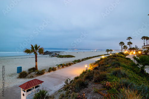 Dawn view of the Coronado beach photo