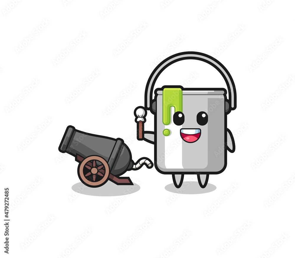 cute paint tin shoot using cannon cute paint tin shoot using cannon