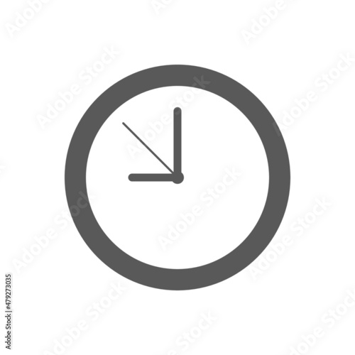 Free Download vector icon clock on white background - GFXLoad
