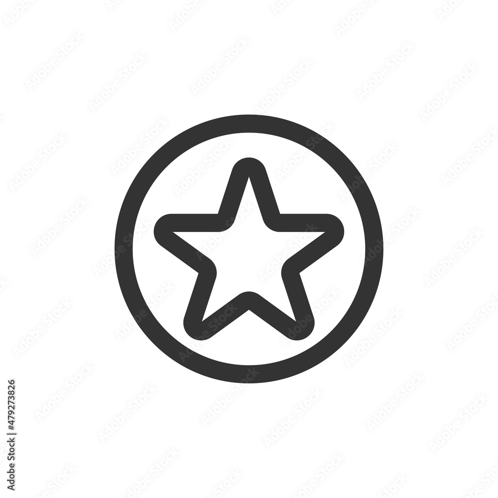 star outline icon or medal on a white background star outline icon or medal on a white background