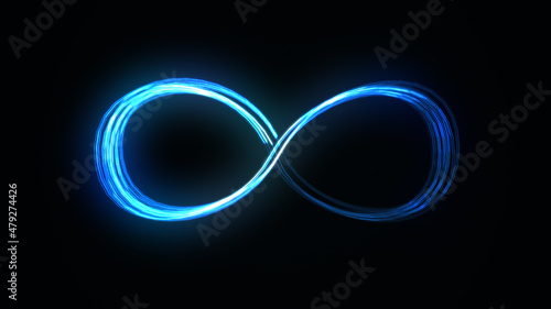 Endless infinity or infinite Fast Speed lines Technology Background