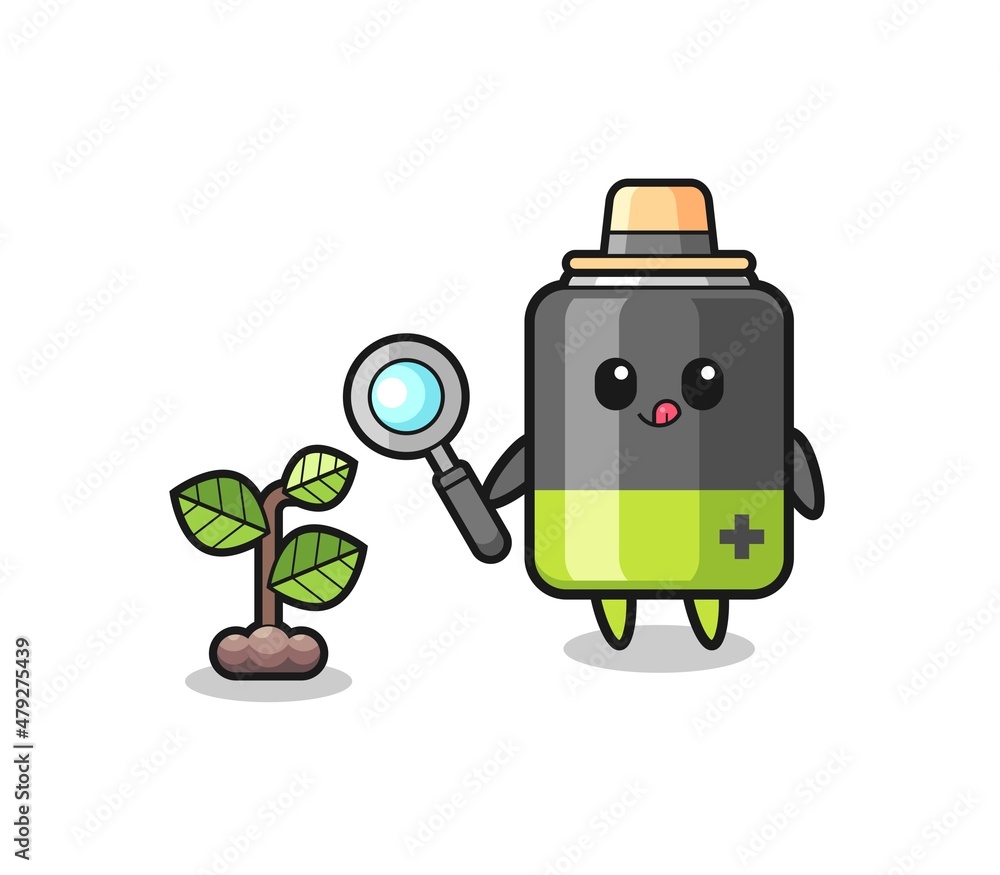 cute battery herbalist researching a plants cute battery herbalist researching a plants