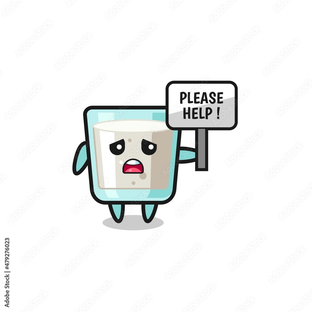 cute milk hold the please help banner cute milk hold the please help banner