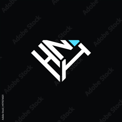 HNI letter logo creative design. HNI unique design