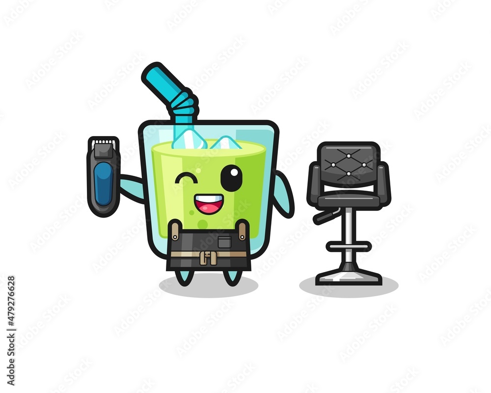 melon juice barbershop is holding a trimer melon juice barbershop is holding a trimer