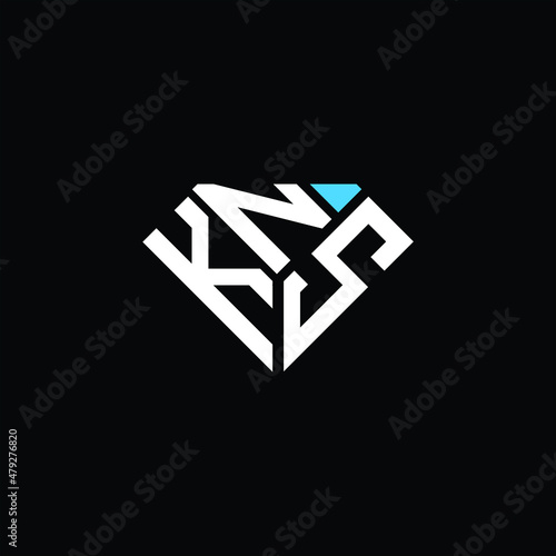 KNS letter logo creative design. KNS unique design photo